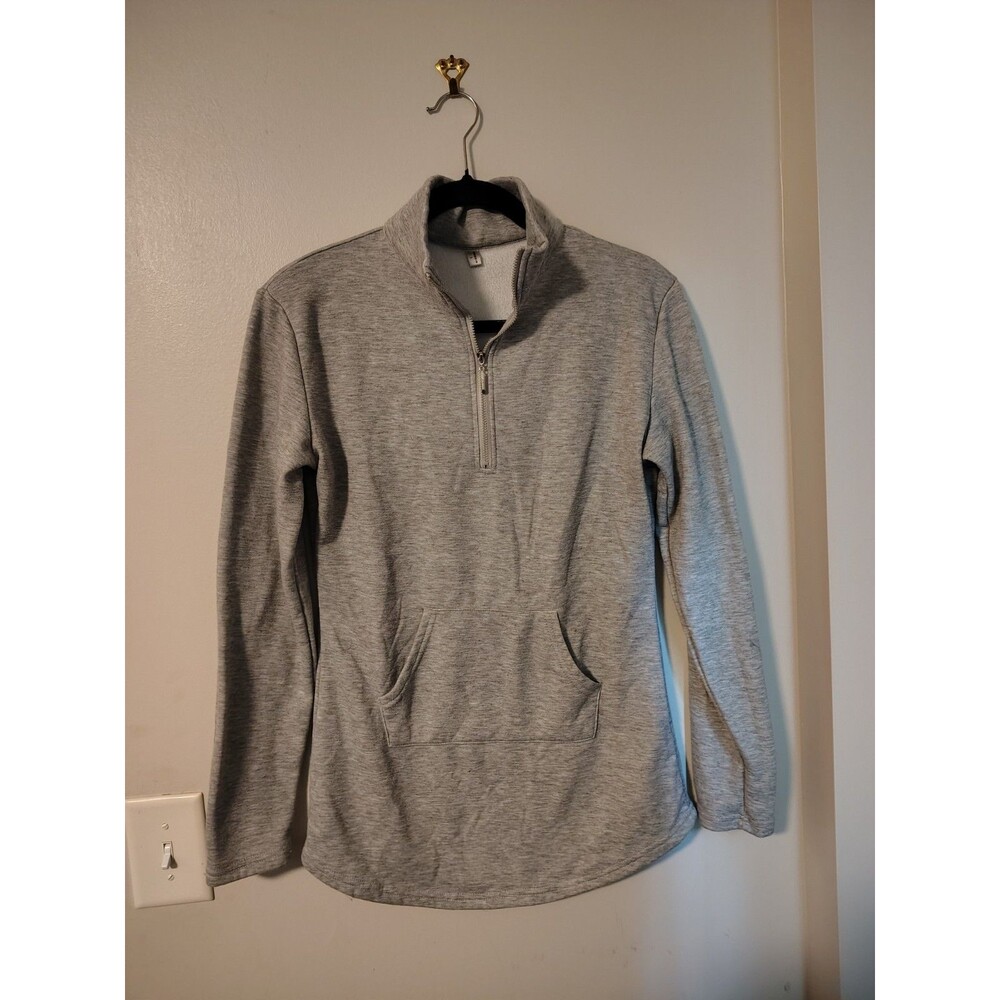 Cherokee Women's Gray Pullover Hoodie Long Sleeve Pockets Size XL